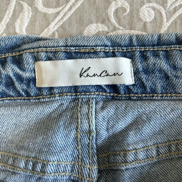 KanCan Jeans Women 11 Blue Lite Wash Hi Waist Estilo 5Pocket Cotton Cottage Boho - Picture 3 of 16